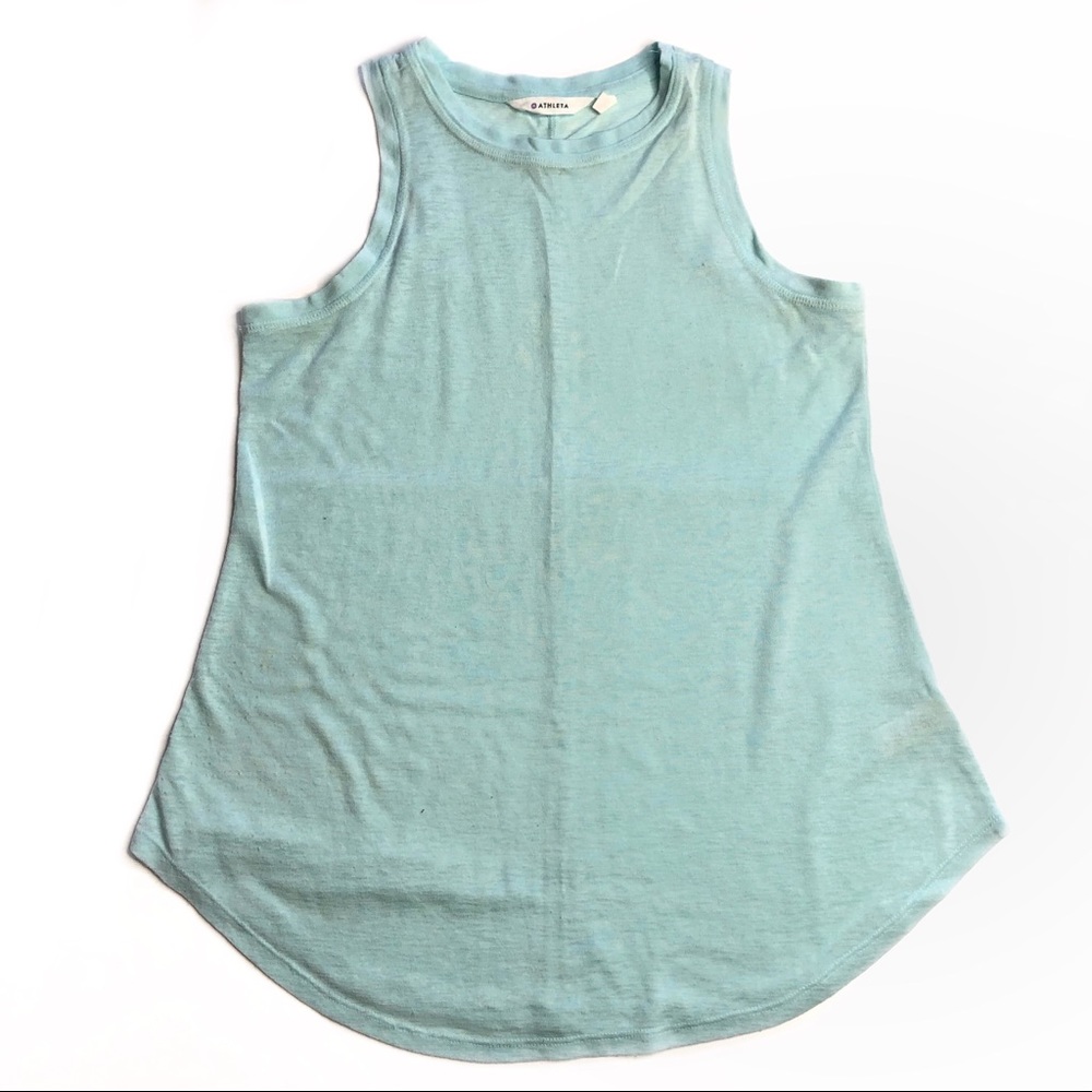 Athleta Breezy Tank Blue Tint